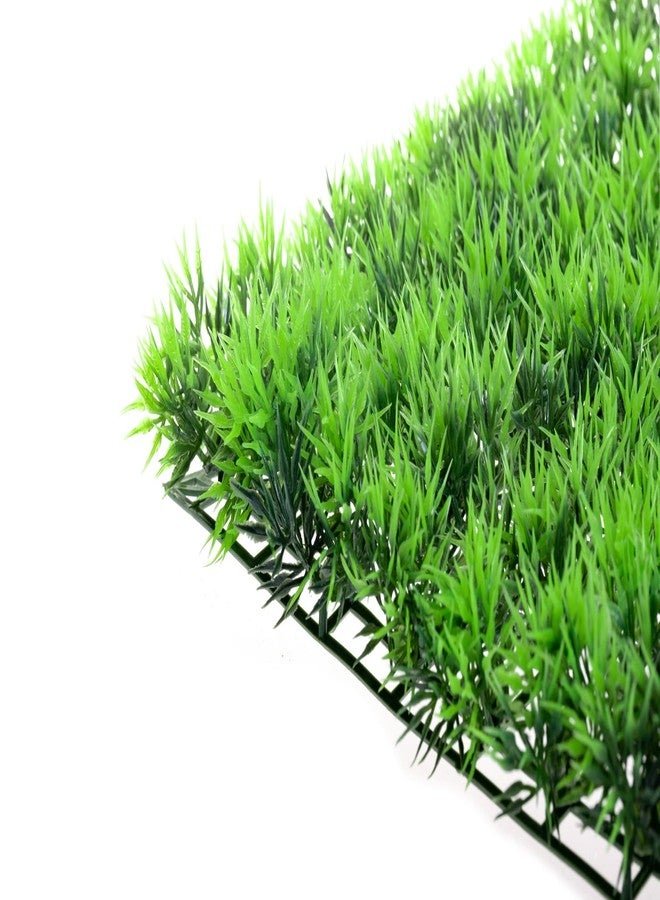 CNZ Aquarium Decor Fish Tank Decoration Ornament Artificial Plastic Plant Green (9" x 9" Mat) - Image 5