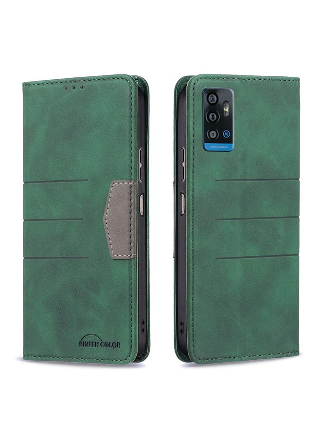 The Bros Case For ZTE Blade A71 Magnetic Splicing Leather Phone Case