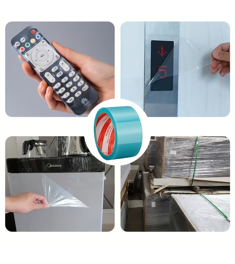 Transparent Single Sided Protective Film 1.97x787.4 Inch Scratch Resistant - Image 4