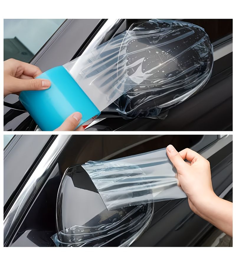 Transparent Single Sided Protective Film 1.97x787.4 Inch Scratch Resistant - Image 1