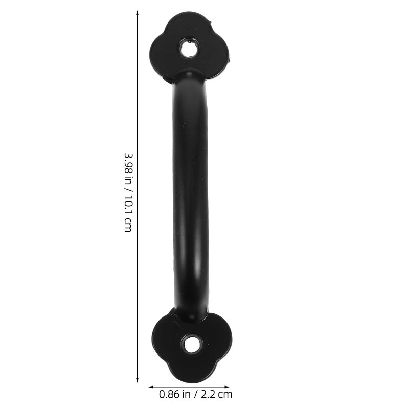 Black Antique Drawer Pull Handles With Screws For Cabinet Closet Door Furniture - Image 3