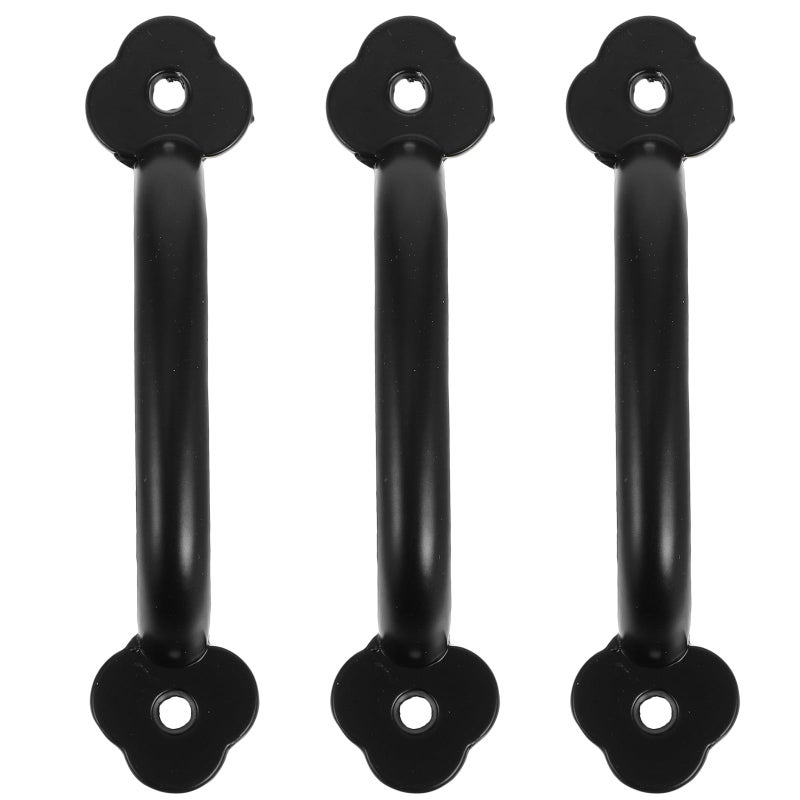 Black Antique Drawer Pull Handles With Screws For Cabinet Closet Door Furniture - Image 2