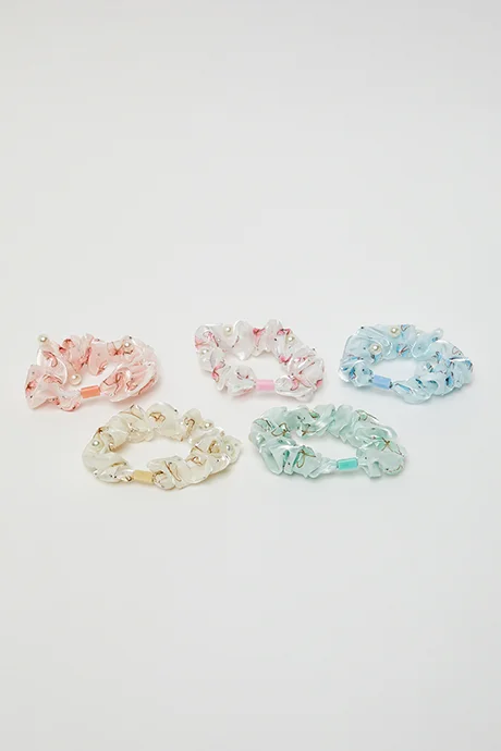 R&b 5 Pack Printed Scrunchies