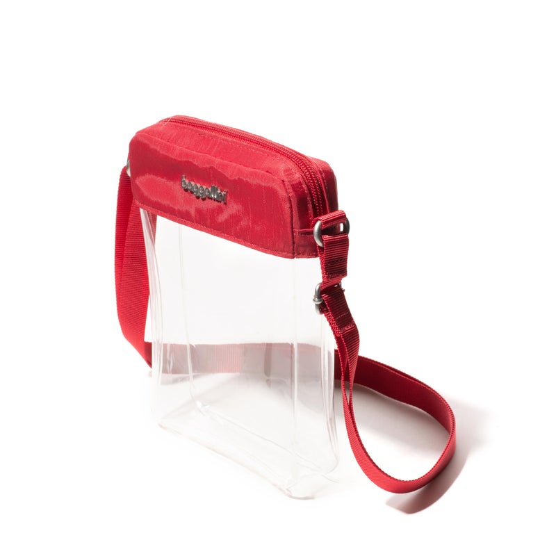 Baggallini womens Stadium Clear Bryant Crossbody cross body handbags, Red, One Size US - Image 4