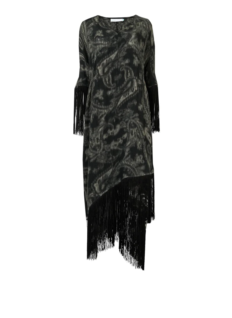 leem  Paisley Printed Kaftan - Shorter Length for Women | Best Price UAE