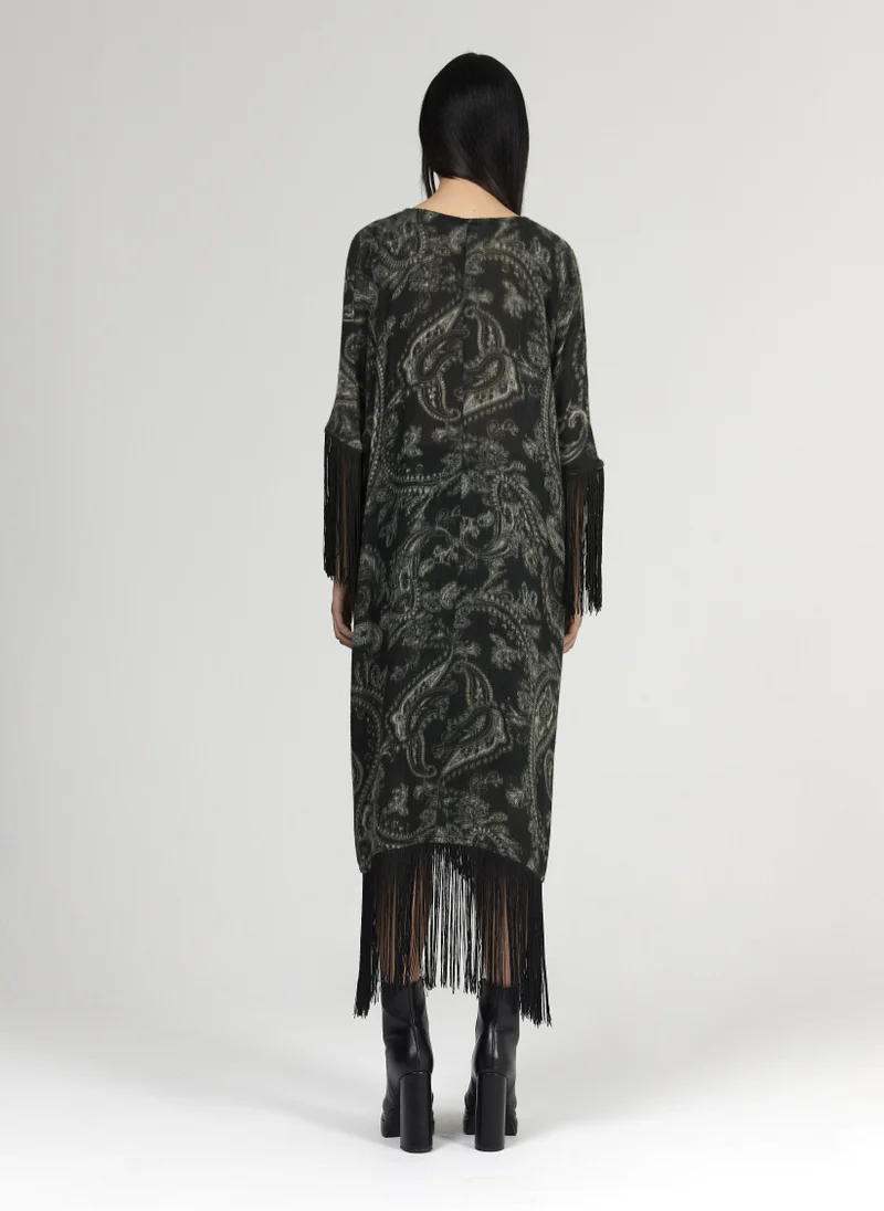 ليم قفطان بنقشة بيزلي - الخيار الأقصر