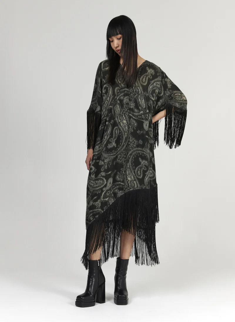 Paisley Printed Kaftan - Shorter Length