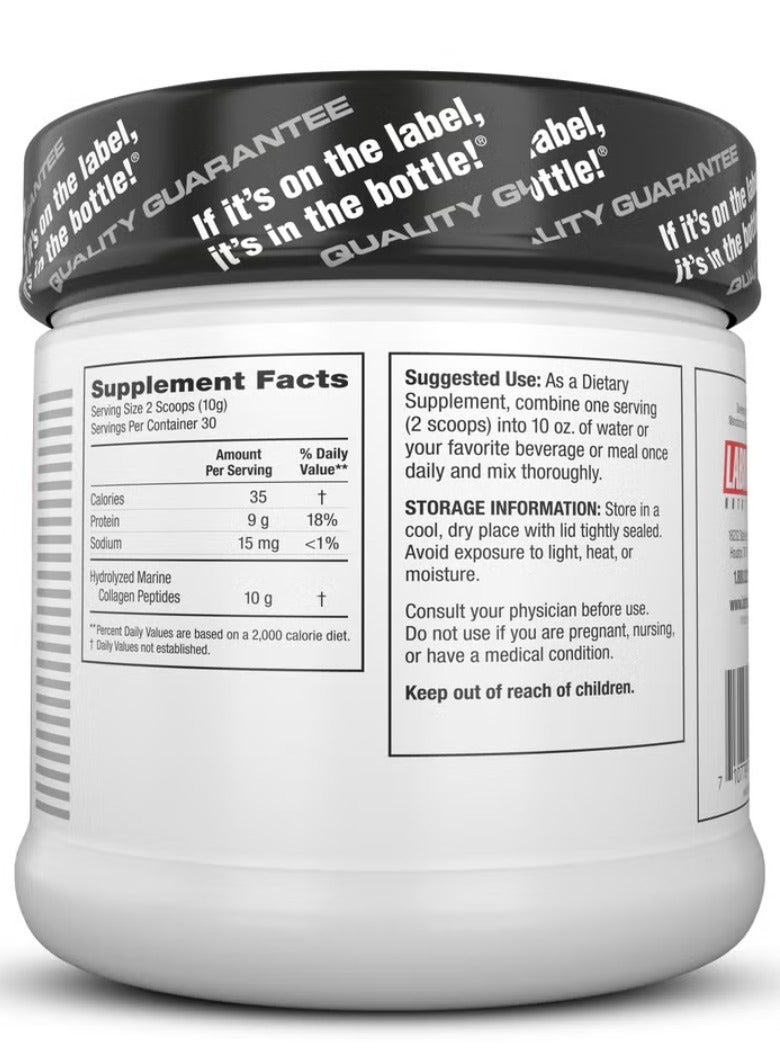 LABRADA Collagen Peptides Powder 300g – Hydrolyzed Marine Collagen for Skin, Hair, Nails & Joint Support, Unflavored, Made in USA - Image 2