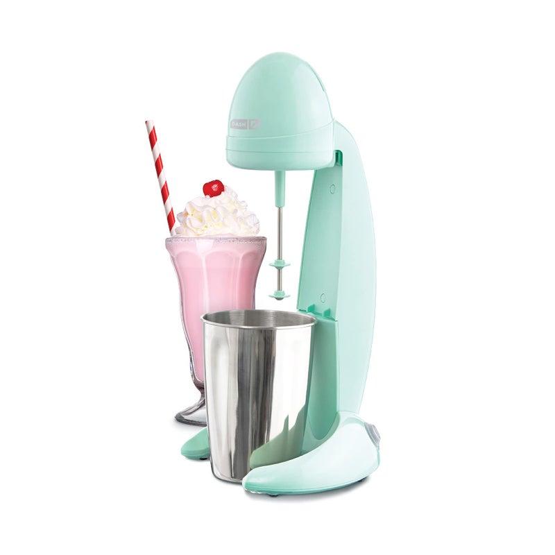 Dash Dash Retro Milkshake Maker for Malts Soda Fountain Drinks Protein Shakes Whipping Omelets and Pancake Batter 2Speed Settings  Pulse Recipe Guide Included 24oz 