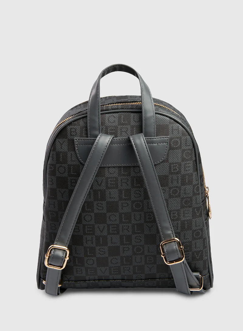 بيفرلي هيلز بولو كلوب Casual Text Print  backpack