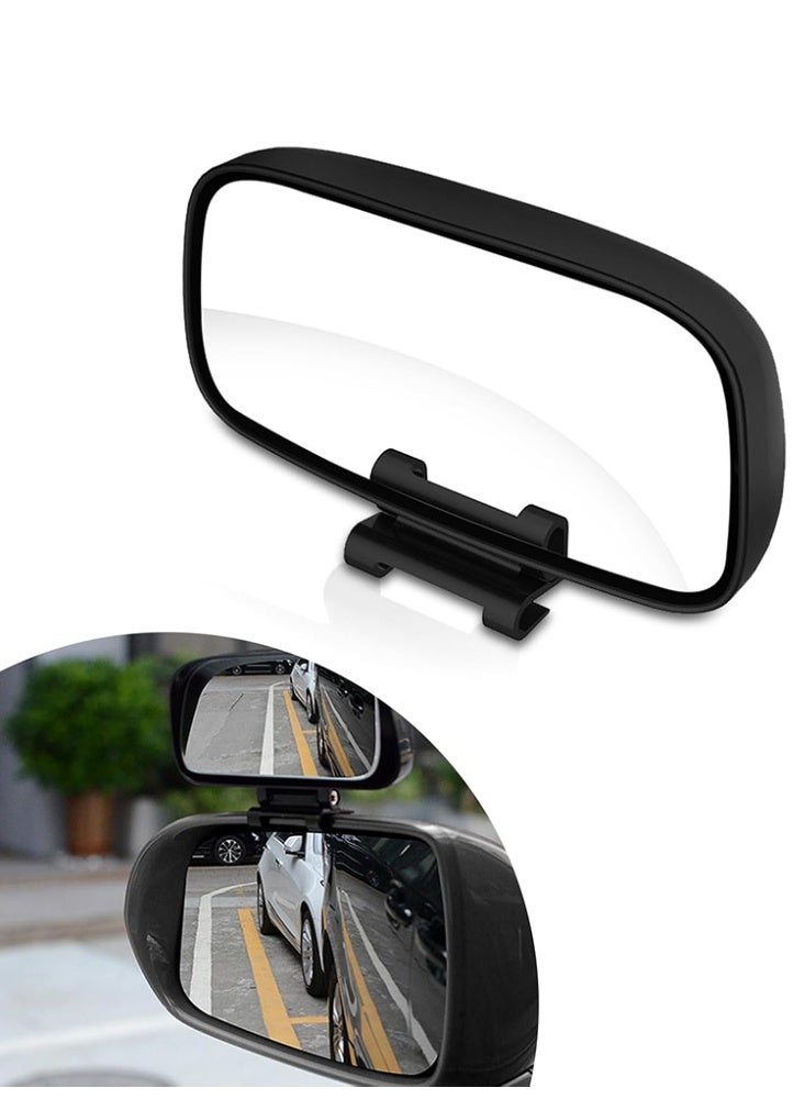 Blind Spot Mirror 360 Degree Rotation HD Glass Wide Angle Convex Side Mirror Adjustable Sticker for Safe Driving - Image 1