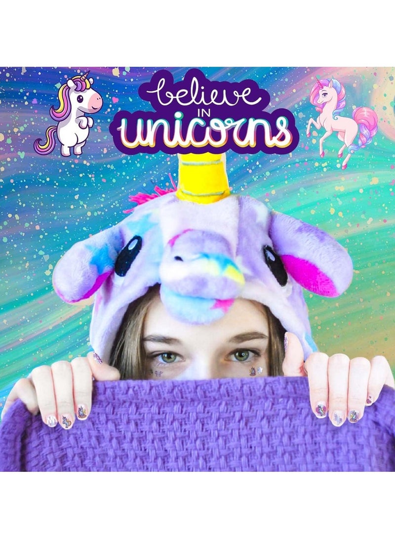 ORAINBOW Small Unicorn Nail Stickers and Decals for Kids Little Girls 12 Sheets Birthday Party Favors 600+ Cute Toddler Tiny Fingernail Wraps Ramadan Holiday Gift - Image 5