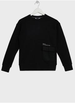 Kids Essential Front Pocket Sweatshirt