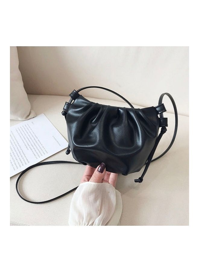 NIBEMINENT PU Crossbody Bag Black 