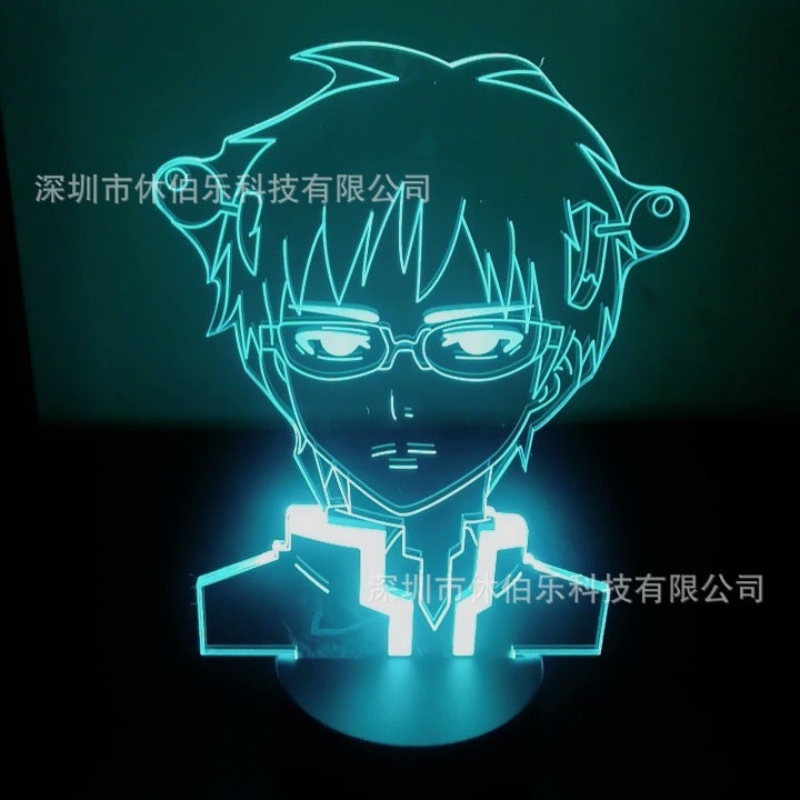 Qi Mu Nan Xiong 3D Nightlight Bedroom Atmosphere Light Colorful Gradient Usb Battery Dual-Purpose Creative Led Table Lamp - Image 4