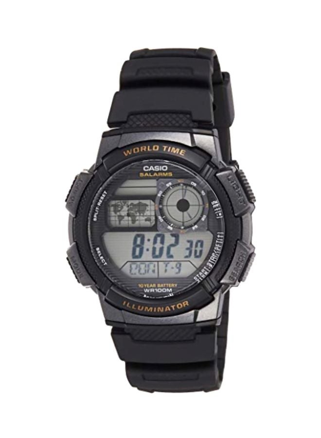 CASIO Men Youth Water Resistant Digital Watch AE-1000W-1AVDF - 45 mm - Black - Image 1