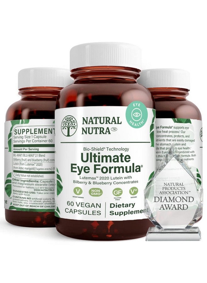Natural Nutra Ultimate Eye Health Vitamins, Supplement, Improves Night Vision and Day Vision, Support Eye Health, Promote Ability to See Colors, Non GMO, Gluten Free, Bilberry Extract, 60 Capsules - Image 1