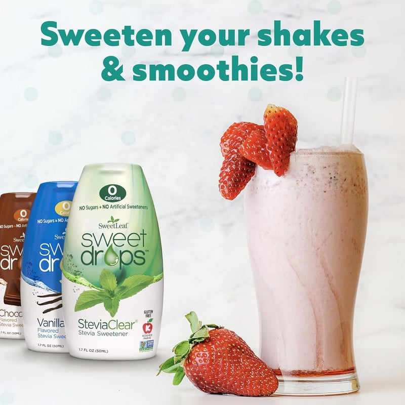 SweetLeaf Sweet Drops Variety Pack - Flavored Stevia Liquid Sweetener, Zero Calories, Gluten Free, Keto Friendly, Non GMO - 1.7 Fl Oz (Pack of 6) - Image 5