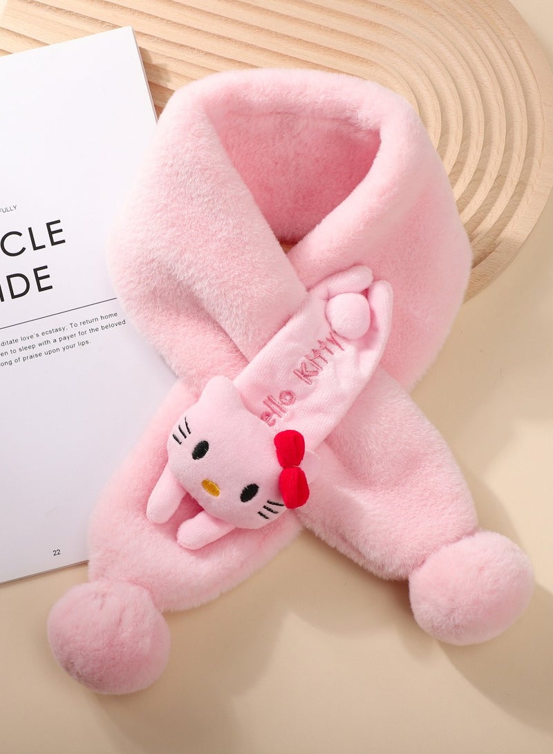 أوشحة الأطفال ، الأولاد والبنات ، الخريف والشتاء ، الأطفال الدافئون الفخم ، الأطفال الكرتون ، الأوشحة الشتوية للأطفال الصغار