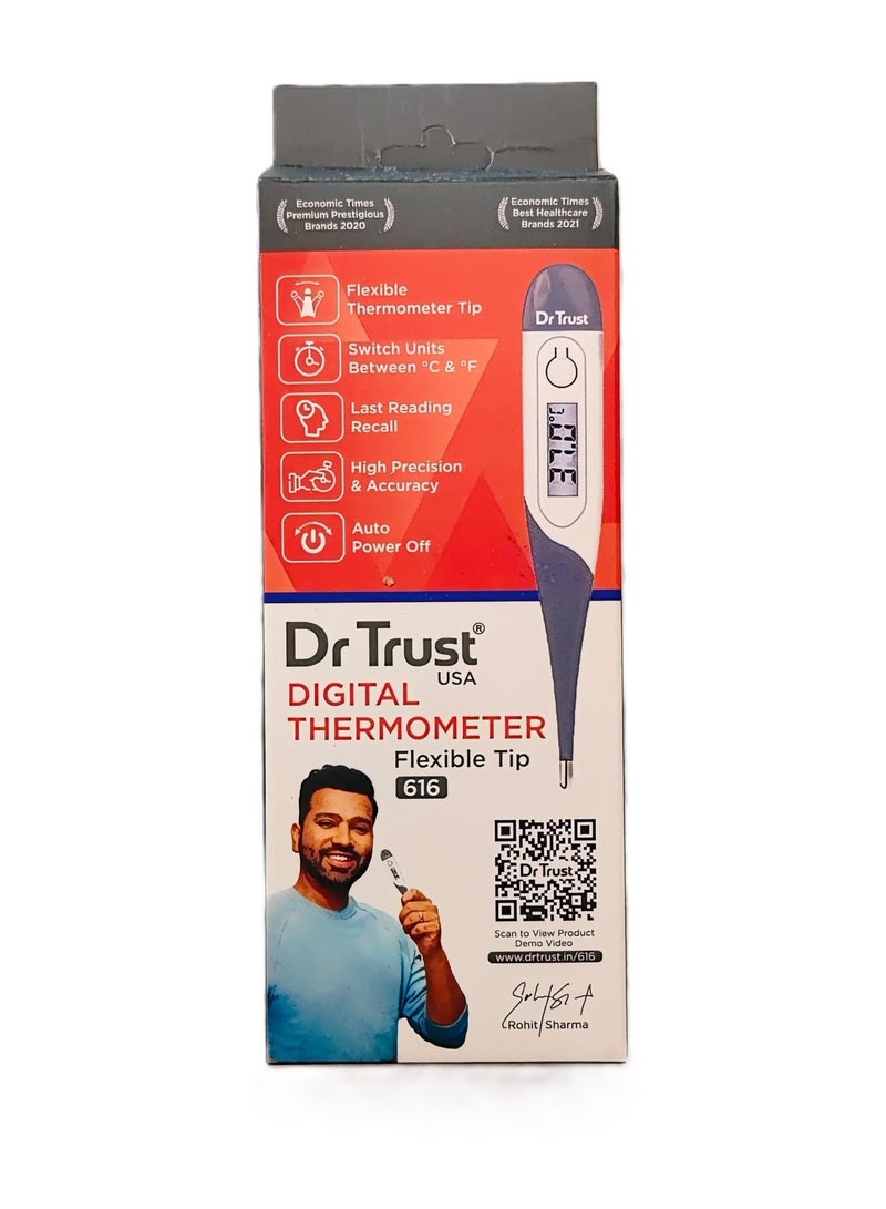 Dr Trust (USA) Instascan 617 Waterproof Flexible Tip Digital Thermometer - Image 1
