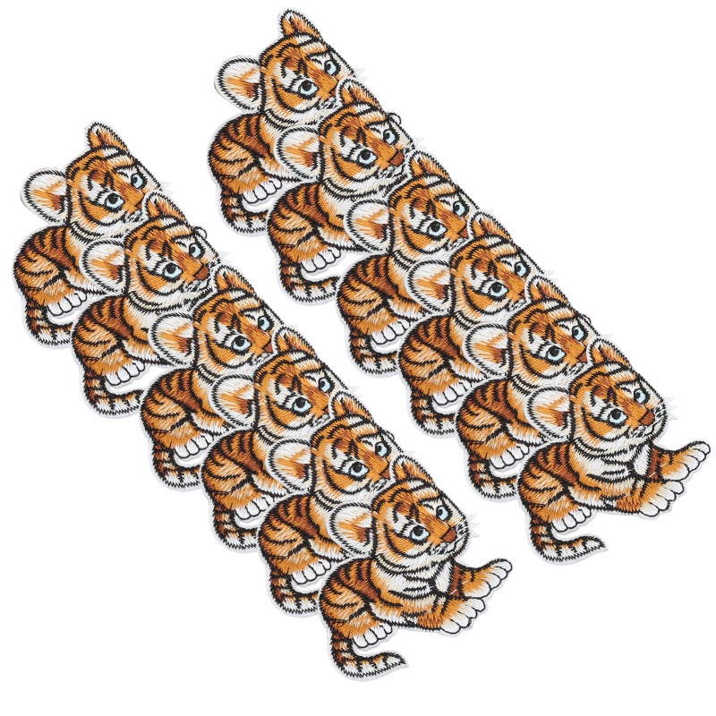 Iron On Patch: 1 Pcs Tigerkin Pattern, Non-Toxic Eco-Friendly Material, Strong Adhesion - Decorative Patch for Clothing, Bags, Hats, DIY Handmade Crafts - Image 3