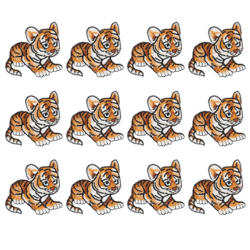 Iron On Patch: 1 Pcs Tigerkin Pattern, Non-Toxic Eco-Friendly Material, Strong Adhesion - Decorative Patch for Clothing, Bags, Hats, DIY Handmade Crafts - Image 4