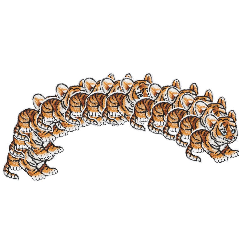 Iron On Patch: 1 Pcs Tigerkin Pattern, Non-Toxic Eco-Friendly Material, Strong Adhesion - Decorative Patch for Clothing, Bags, Hats, DIY Handmade Crafts - Image 5