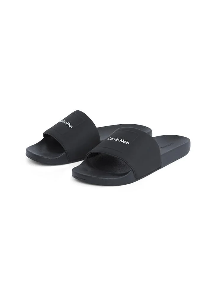 CALVIN KLEIN POOL SLIDE W/ CK SQUARE
