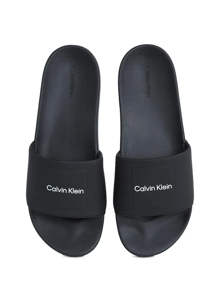 CALVIN KLEIN POOL SLIDE W/ CK SQUARE