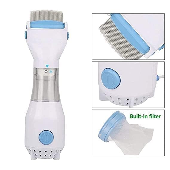 WebWares WebWares 1pcs V Comb Capture Trap Head Lice And Eggs Removed From The Hair Electrical Head Lice Comb Out Performs Other Head Lice Combs and Lice Shampoo Removes Lice and Eggs  - Image 3