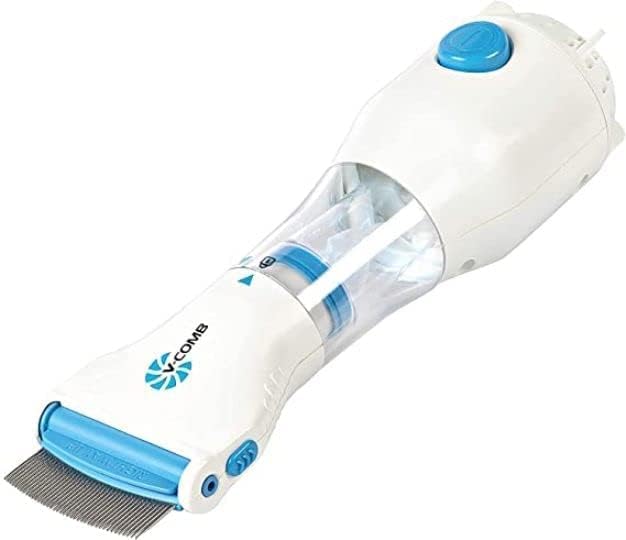 WebWares WebWares 1pcs V Comb Capture Trap Head Lice And Eggs Removed From The Hair Electrical Head Lice Comb Out Performs Other Head Lice Combs and Lice Shampoo Removes Lice and Eggs  - Image 1