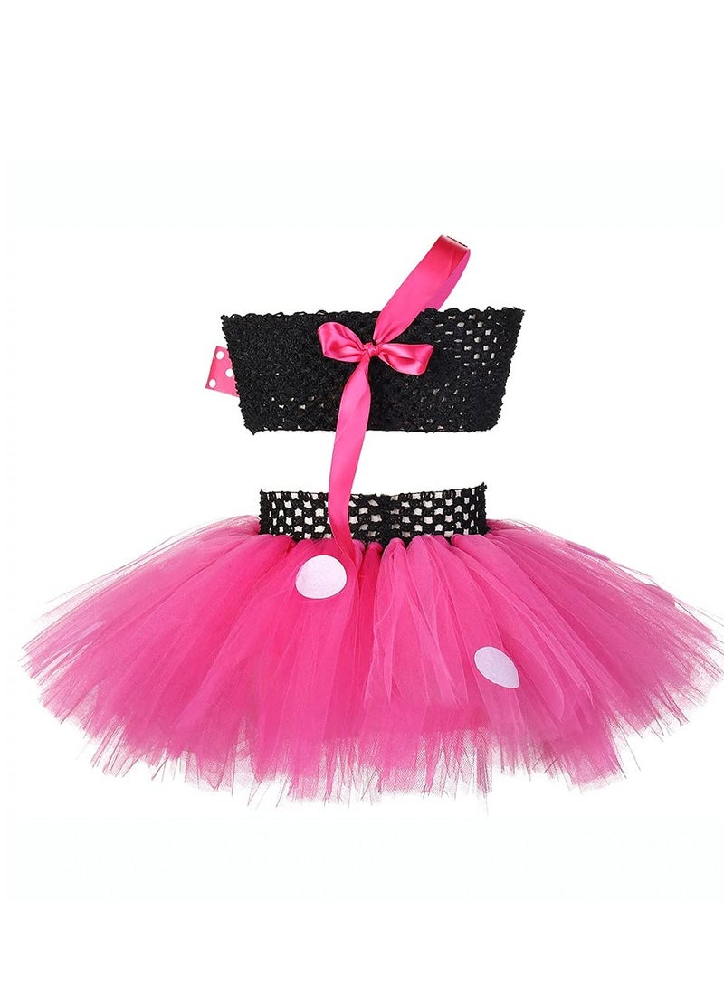 Daddy's Angel Minnie Mouse Dress Birthday Costume For Girls Tutu Skirt Top Halloween Cosplay - Image 2