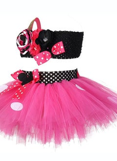 Daddy's Angel Minnie Mouse Dress Birthday Costume For Girls Tutu Skirt Top Halloween Cosplay  - Image 1