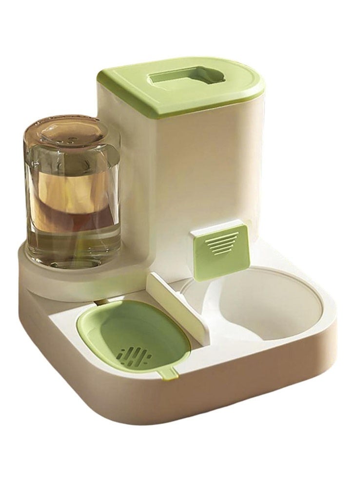 ZCM-HAPPY Automatic Pet Food and Water Feeder Gravity Dispenser Green Set for Cats & Dogs  27X25X27 CM - Image 5