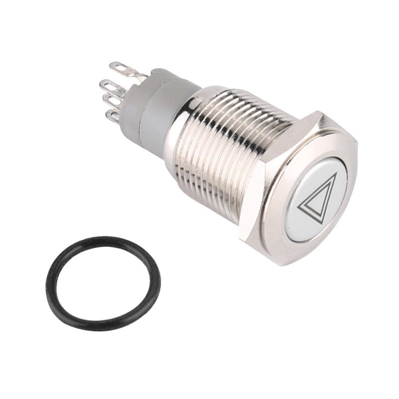 Red LED Push Switch 12V Car Warning Light - Stable Performance Emergency Push Switch With Long Life Service for Vehicles - Image 2
