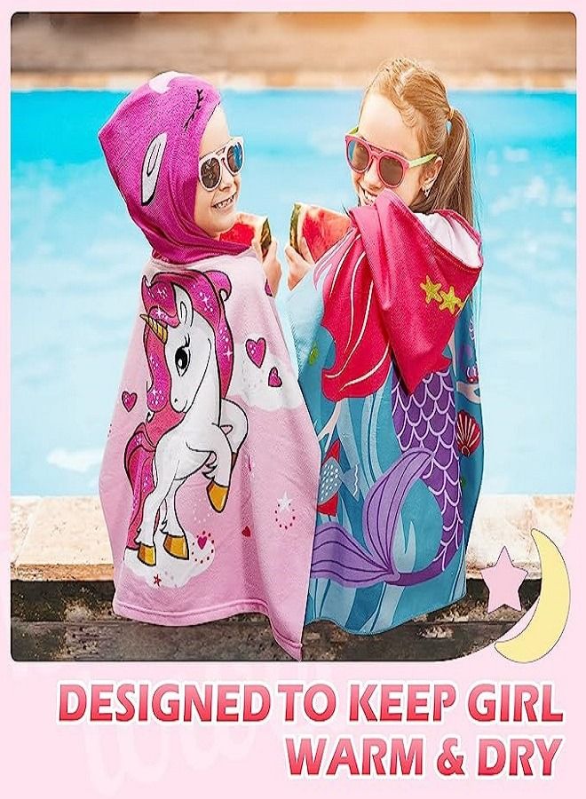 Smart Kids Bath Towel for 1-6 Years Toddler, 1Pcs Kids Hooded Towel, Microfiber Bath Towel Super Soft Robe Poncho Bathrobe, Boys Girls Swimming Beach Holiday Water Playing Pool Bath Coverups - Image 4