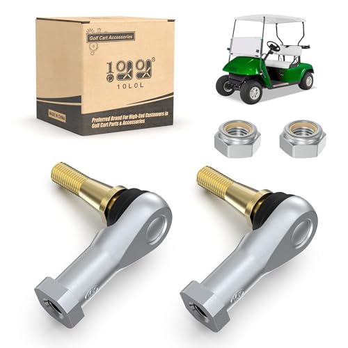 10L0L Golf Cart Tie Rod Ends Ball Joint Kit for EZGO TXT 2001Up Electric Gas ModelsDriver Passenger Side Replacement Parts Fits OEM 70902G01 70902G02 2Piece Set - Image 1