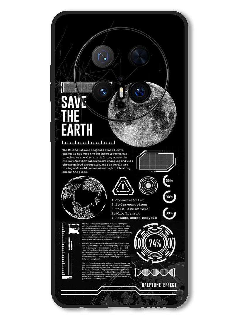 Theodor Case Compatible with Huawei Mate 70 Pro/ 70 Pro + Protection Shockproof Bumper Cover Save The Earth - Image 1