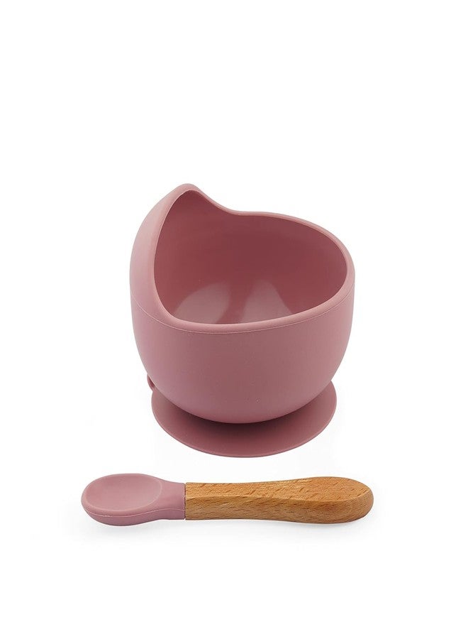 Xacton Baby Feeding Bowl & Spoon I Silicone Unbreakable Non-Slip Suction Base Design I BPA Free, Dishwasher, Freezer & Microwave Safe I Feeding Kit for Infants & Toddler (Wine Red) - Image 4