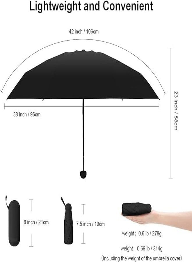 PRAYAN ENTERPRISE Compact Travel Umbrella with Hard Case - Mini Folding Waterproof Windproof Umbrella for Purse, Backpack, or Car - Lightweight & Portable for Women and Men(1 pic)(multicolour) - Image 3
