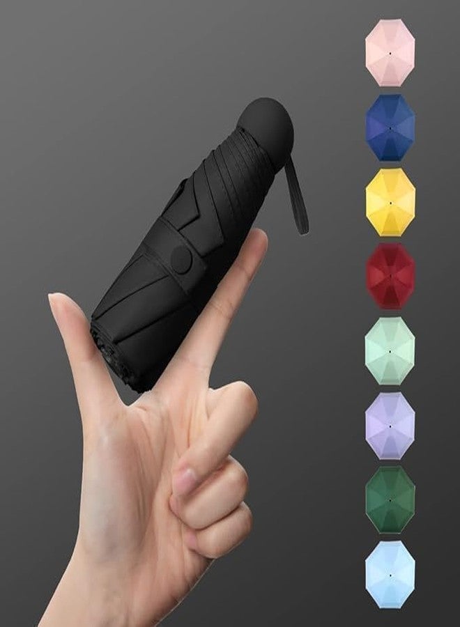 PRAYAN ENTERPRISE Compact Travel Umbrella with Hard Case - Mini Folding Waterproof Windproof Umbrella for Purse, Backpack, or Car - Lightweight & Portable for Women and Men(1 pic)(multicolour) - Image 2