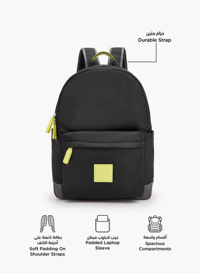 Lee Cooper Logo Applique Backpack With Zip Closure - Image 3