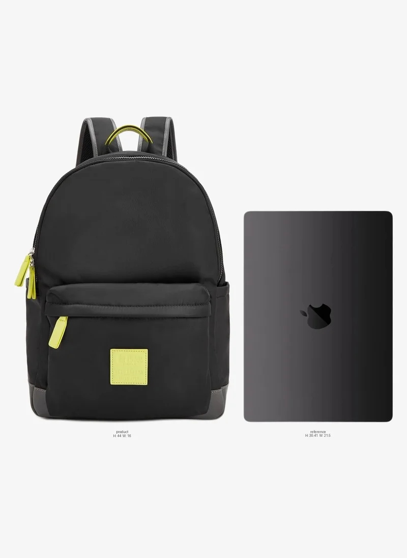 لي كوبر Logo Applique Backpack With Zip Closure