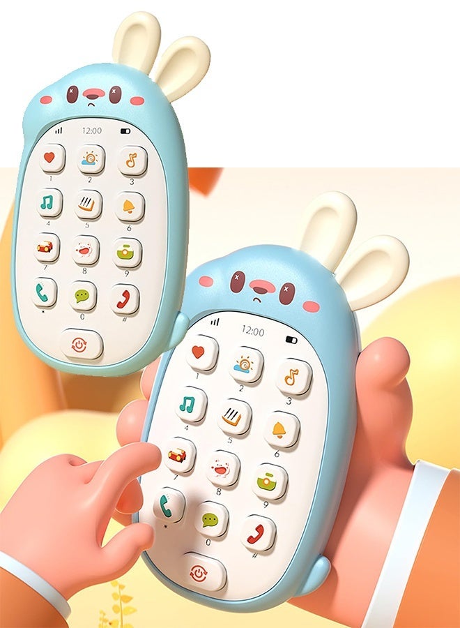 Birthday Gift, Baby Cell Phone Toy Sensory Learning Toys With 12 Functions, Baby Toys 6 To 12 Months Multi Sound Effects With Light Teething Toy For Babies Infants - Image 1