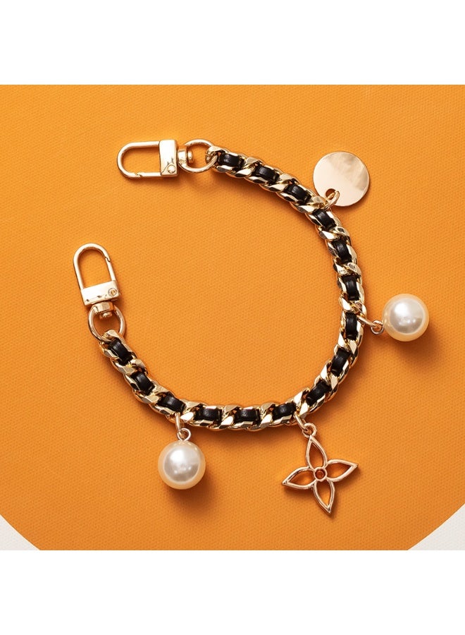 NIBEMINENT Phone Charm/ Chain Strap for Women Girls, Short Sleeve Tassel Blouse Cell Phone Case Lanyard Wrist Strap