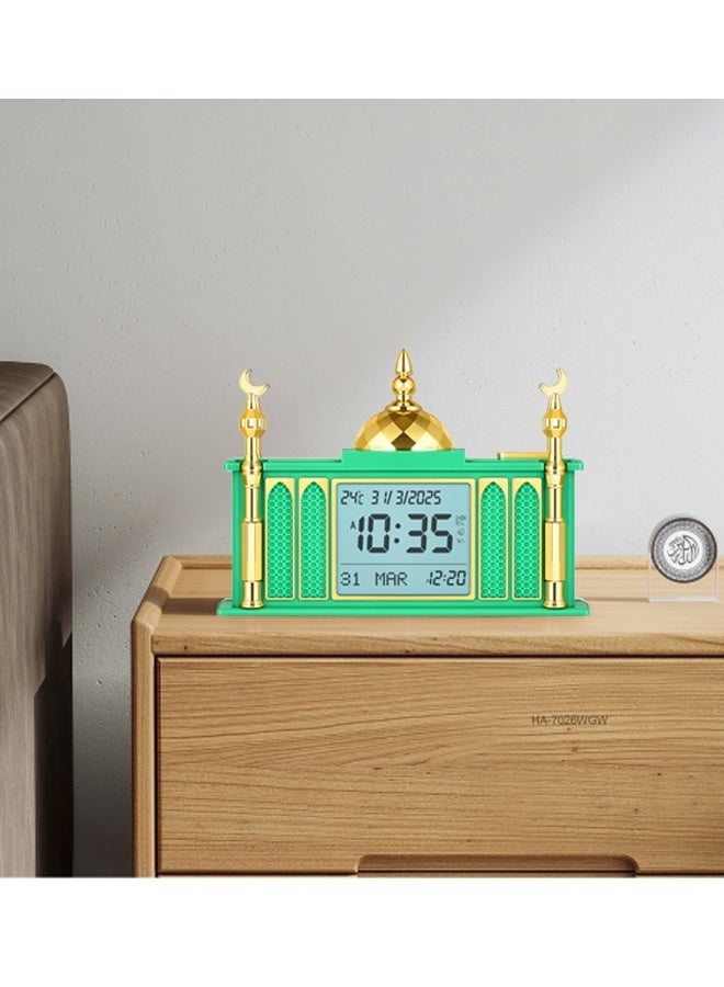 AL-HARAMEEN Digital LED Azan Clock, Islamic Prayer Clock with Azan Alarm Size 22cm x 12cm - Image 2