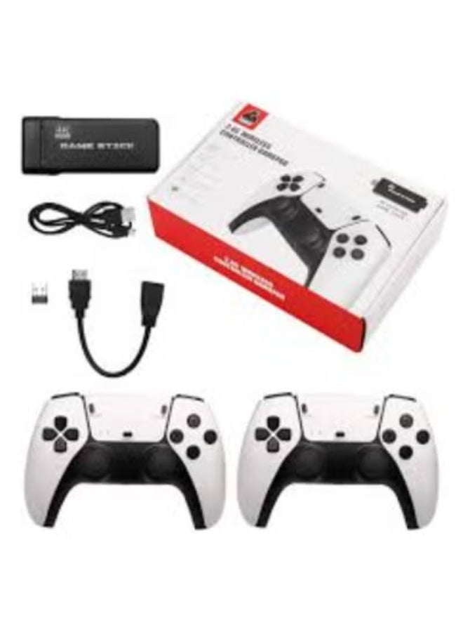 ELTRAZONE 4K HDMI Retro Gaming Console Stick with Dual 2.4G Wireless Controllers – Plug and Play HD Video Game System with Built-In Classic Games and Multiplayer Support - Image 1