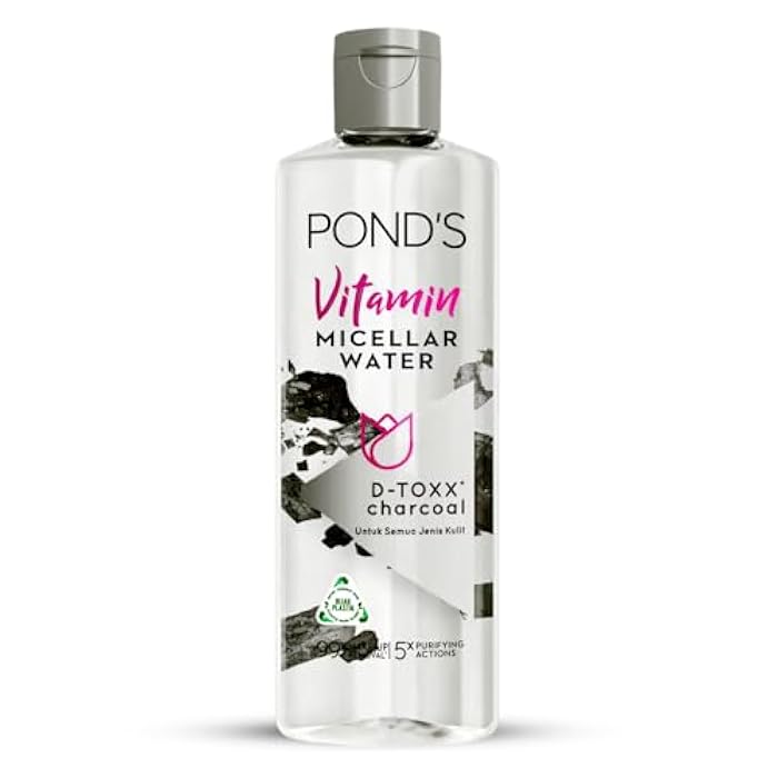 Pond's Vitamin Micellar Water Detoxing Charcoal 400ml 8851932407915 - Image 1
