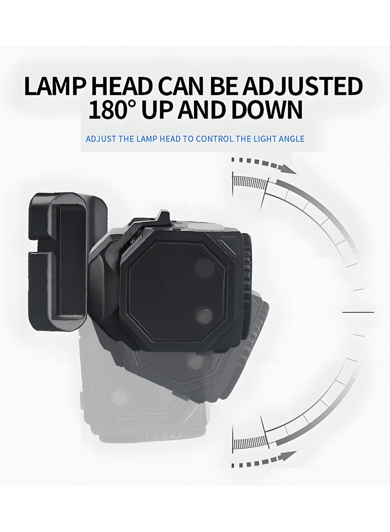 SYOSI LED Rechargeable Headlamp, Super Bright High Lumen Head Lamp, 800 Lumen Head Lamp with 9 Modes, Gesture Sensing, IPX4 Waterproof, Head Lights for Forehead - Image 5