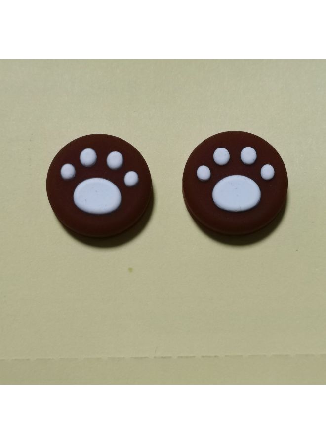 Loquat Nintendo Switch Handle Rocker Cap Lite Cat Claw Rocker Cover Joycon on NS Handle Silicone Case-Product Color:SW Brown White  - Image 1